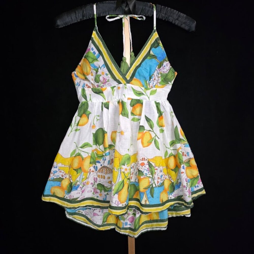 Antica Sartoria Open Back Halter Mini Dress/Top OS - Picture 2 of 11